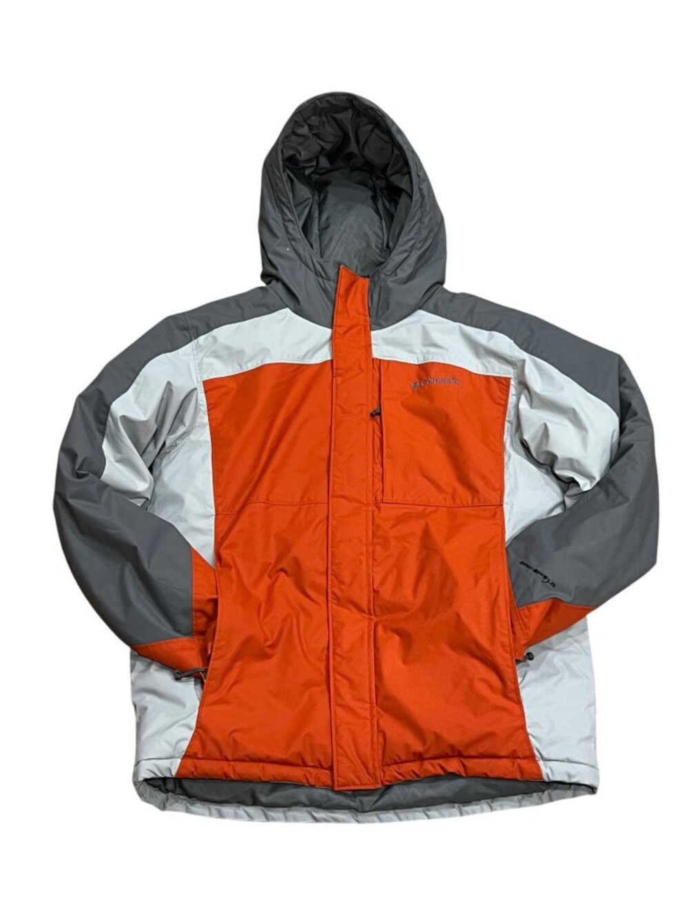 Columbia Youth Bugaboo Omni Shield Winter Jacket, Gray Orange, L 14/16